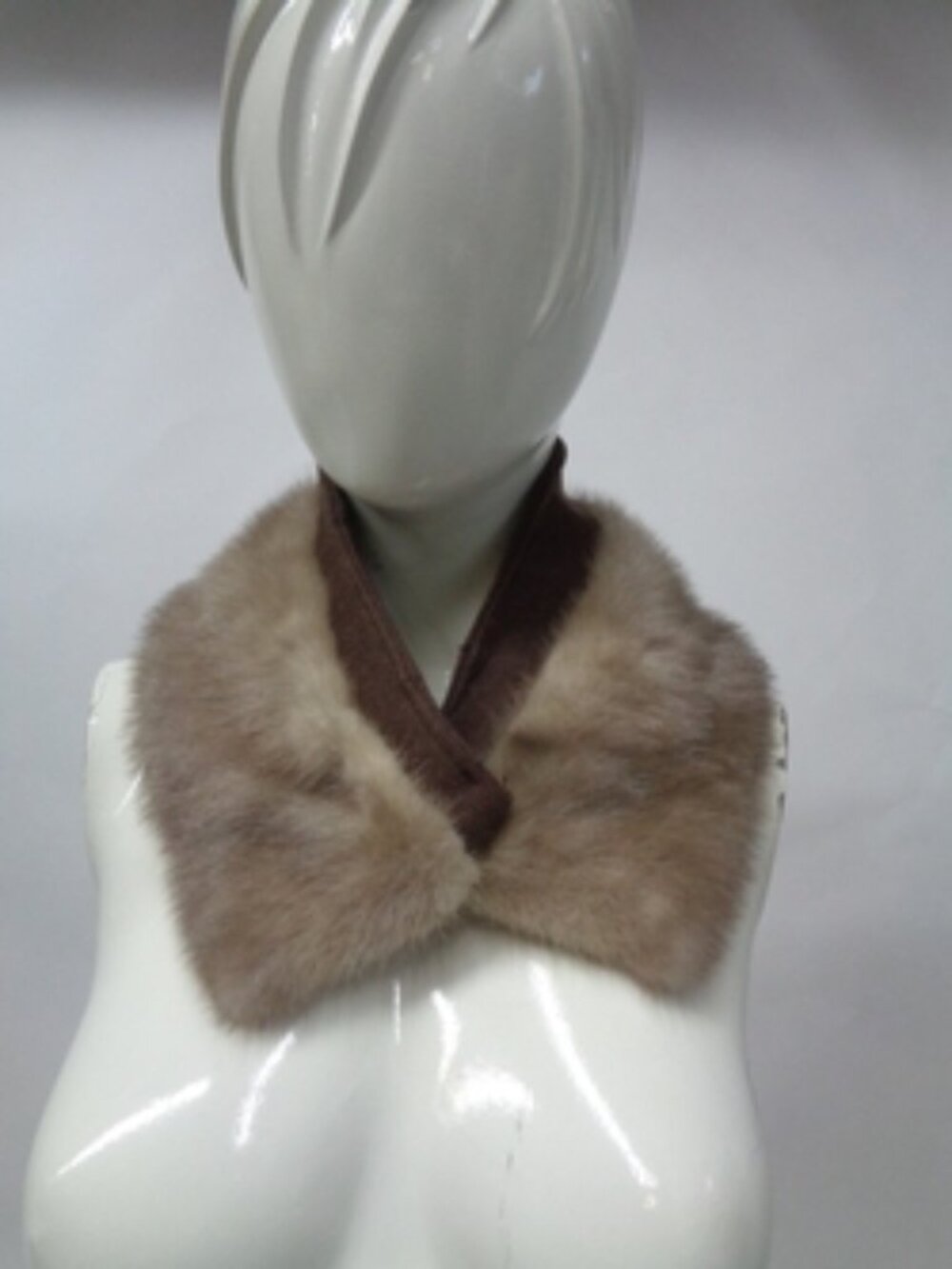 MINT LUTETIA MINK FUR WING COLLAR WRAP SCARF WOMEN WOMAN 24"X5"